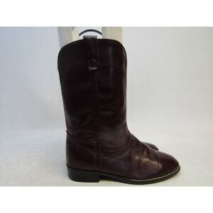 Laredo Youth Size 3 M Burgundy Roper Cowboy Western Boots